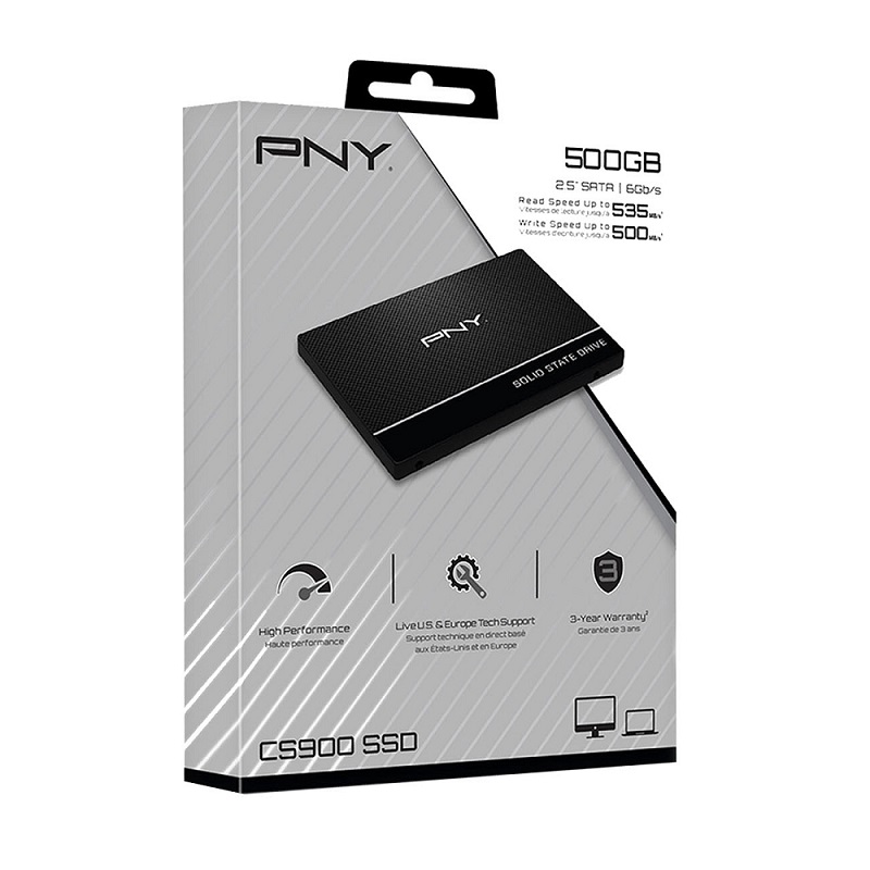 DISCO RIGIDO SSD 500GB PNY CS900 SSD7CS900-500-RB 480GB