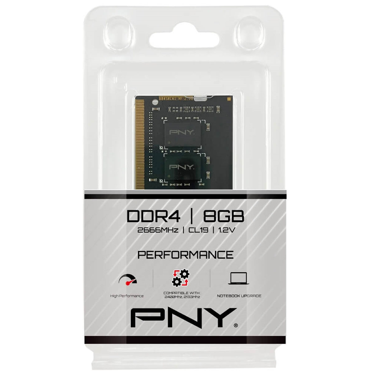 SODIMM DDR4 8GB 2666 PNY CL19 1.2V MN8GSD42666-TB