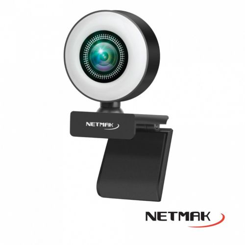 WEBCAM NETMAK NM-WEB04 ARO DE LUZ 1080p