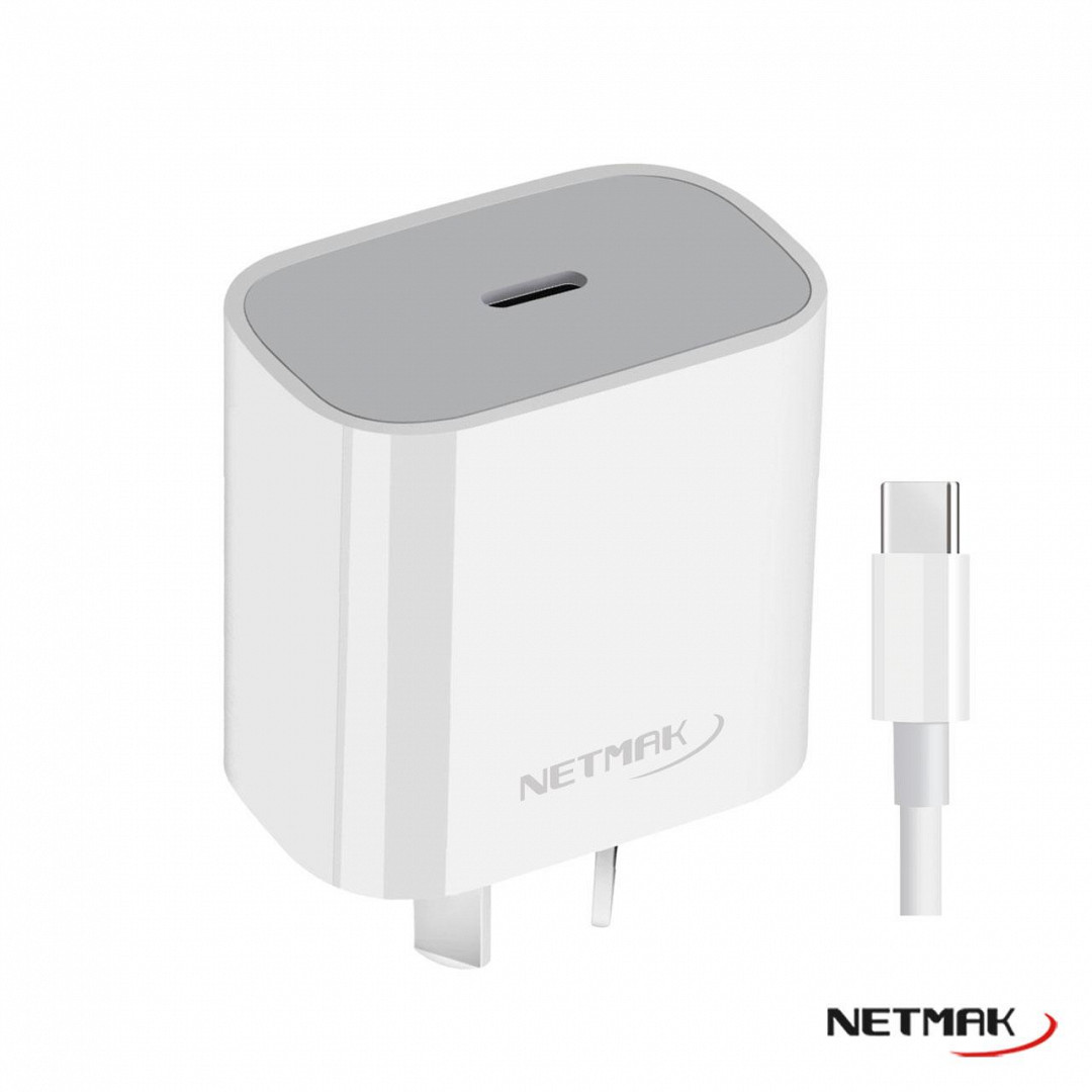 CARGADOR USB TIPO C NETMAK NM-CP8 20W	