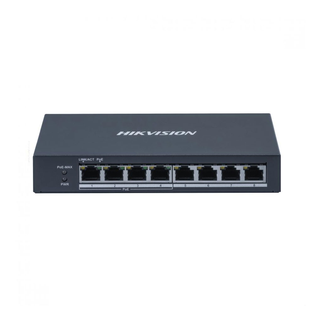 SWITCH HIKVISION DS-3E0508P-O | 8 PUERTOS GIGABIT 4 POE+	