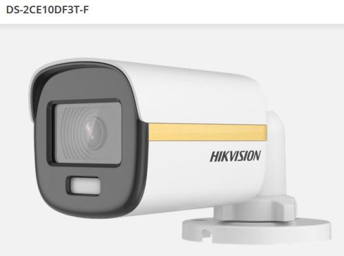 HIKVISION  DS-2CE10DF3T-F  - 2.8MM - 2MPX - BULLET - METALICA - COLORVU - FULL - 130 DB TRUE WDR