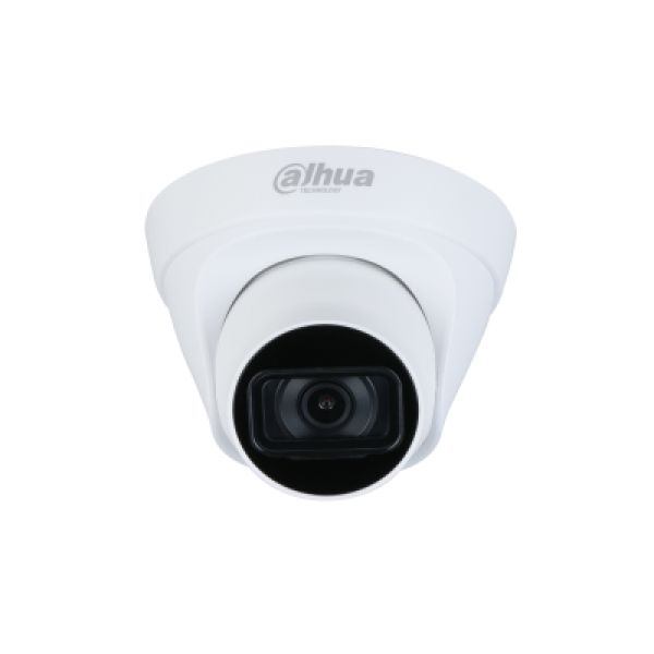  IP DAHUA DH-IPC-HDW1230T1P-0280B-S6 | 2MPX | DOMO | POE | 2.8MM | METAL + PLASTICO | EXTERIOR - 30MTRS IR- H265+