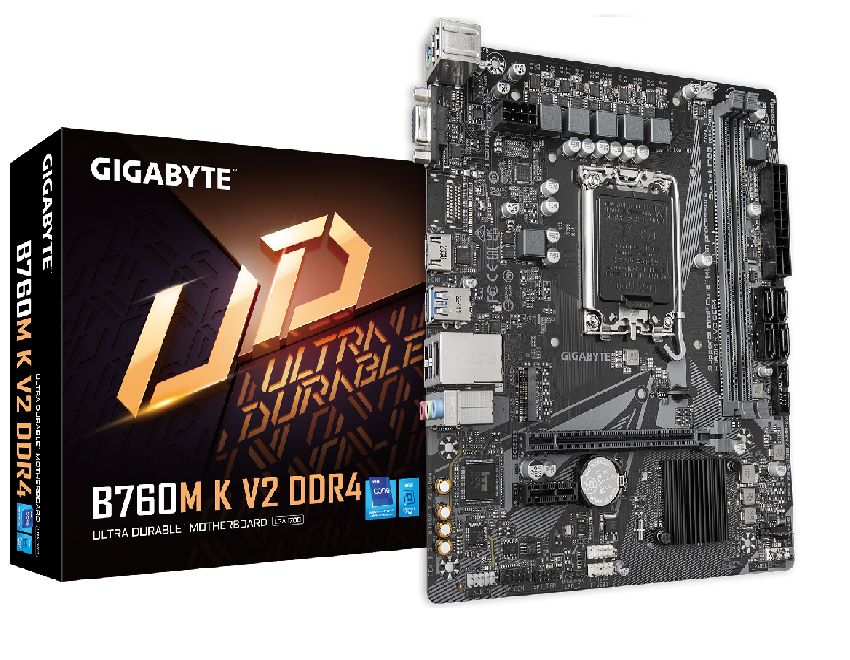 GIGABYTE B760M K V2 DDR4 LGA 1700	 MOTHER