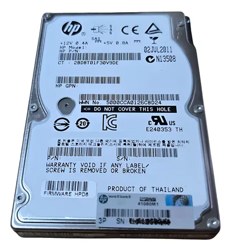 DISCO SAS HP 146GB 15 SAS P/N: 627114-001 SERVER