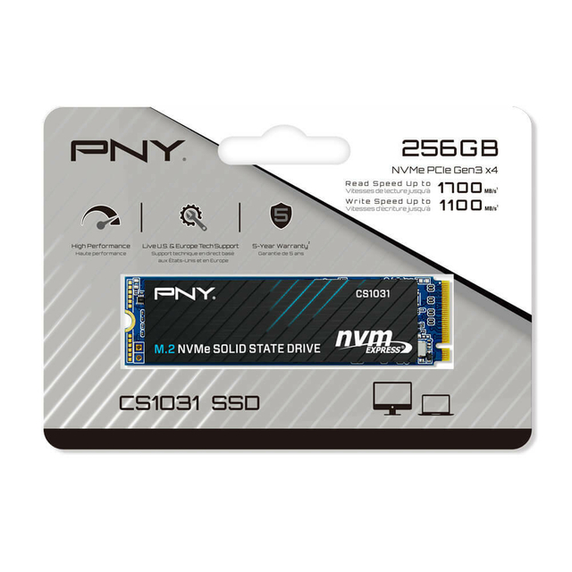 DISCO RIGIDO SSD PNY M2 256GB NVME CS1031 M280CS1031-256-CL