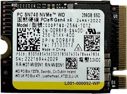 DISCO RIGIDO SSD 256GB M2 NVME WESTERN DIGITAL SN7 BULK FORMATO M.2 2230 PCIE GEN4