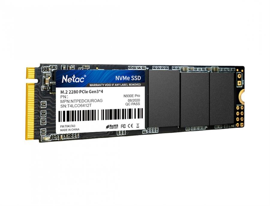 DISCO RIGIDO SSD 256GB NETAC M2.2280 NVME GEN3X4	