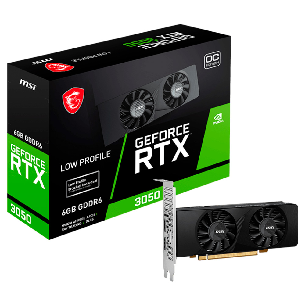  GEFORCE MSI RTX 3050 LP 6GB OC GFORCE	NVIDIA