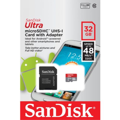 MICRO SD 32GB SANDISK C10 ULTRA