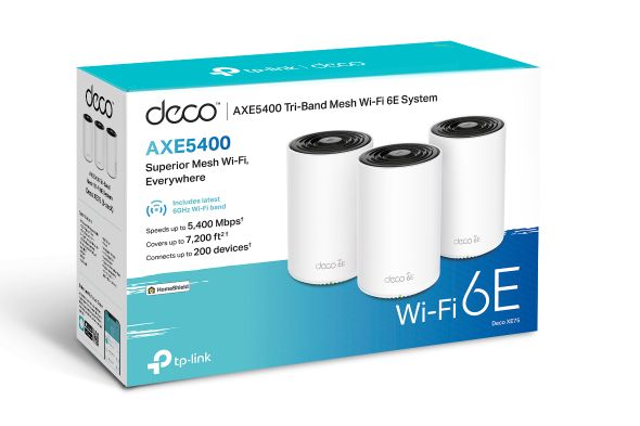 ROUTER MESH TP-LINK DECO XE75 PACK X 3 AXE5400 WIFI6E	