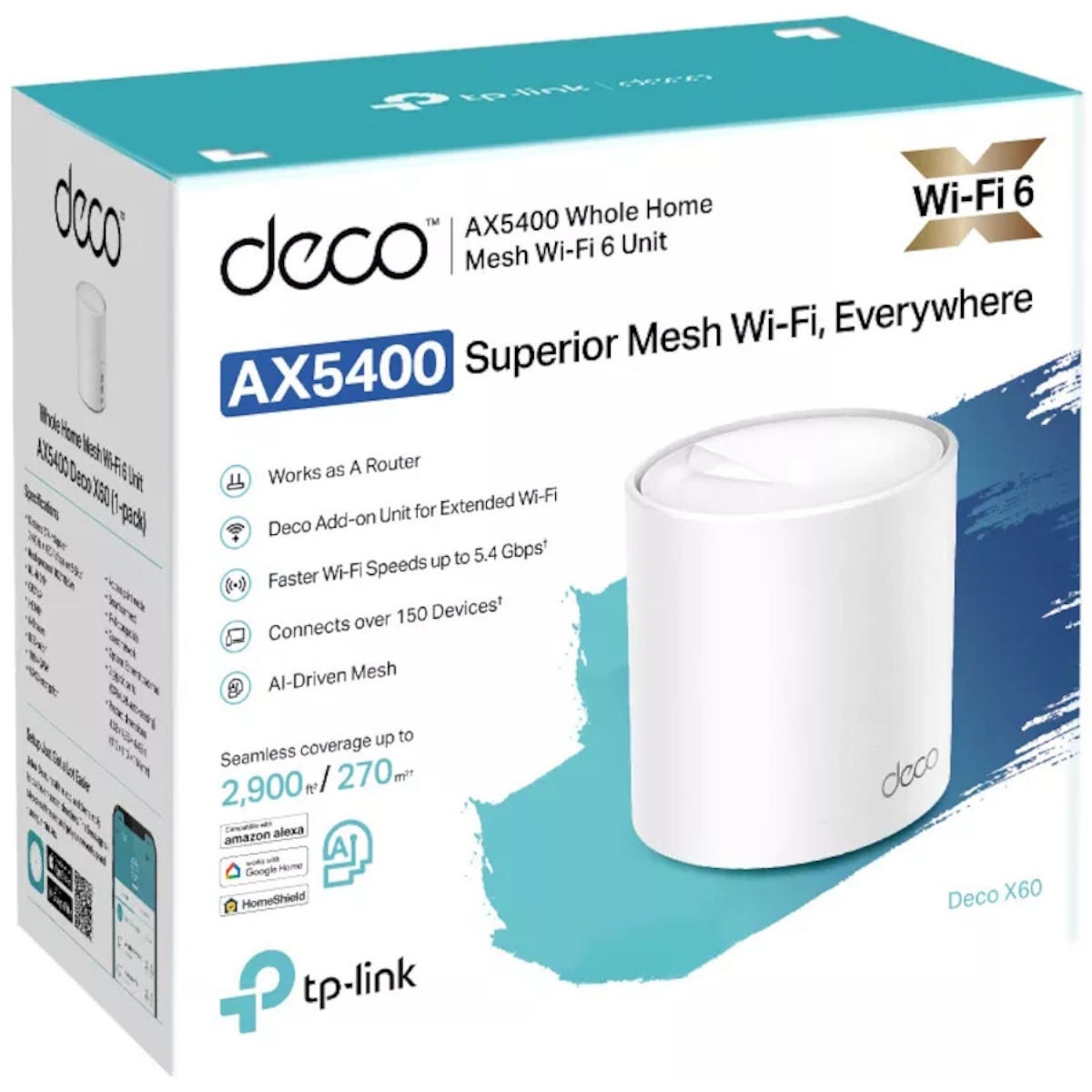 ROUTER MESH TP-LINK DECO X60 PACK 1 AX5400	AP