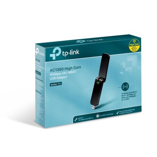 PLACA WIFI USB TP-LINK ARCHER T4U AC1300 | DUAL BAND 2.4GHZ Y 5GHZ | MU-MIMO