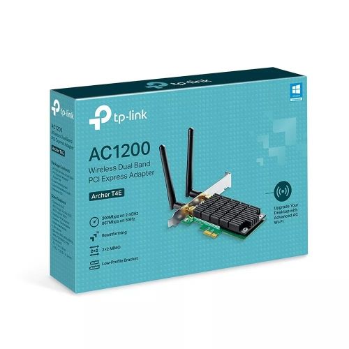 PLACA PCIE TP-LINK ARCHER T4E AC1200 | DUAL BAND 2.4GHZ Y 5GHZ | WIFI