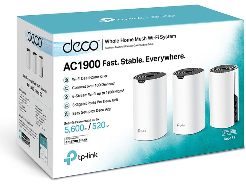 ROUTER MESH TP-LINK DECO S7 AC1900 (PACK X 3)