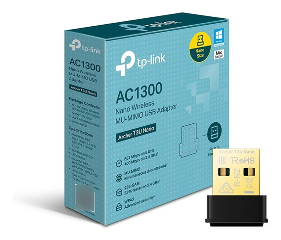PLACA USB WIFI TP-LINK ARCHER T3U NANO  AC1300