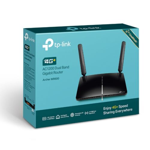 ROUTER TP-LINK WIFI ARCHER MR600 AC1200 | 4G+ | DUAL BAND | GIGABIT | 2 ANTENAS