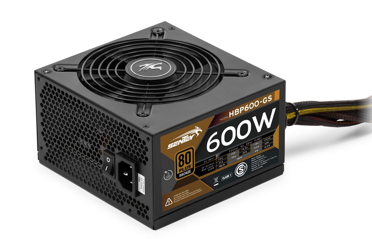 FUENTE OUTLET SENTEY 600W HBP-600GS 80 PLUS BRONZE - SIN CAJA