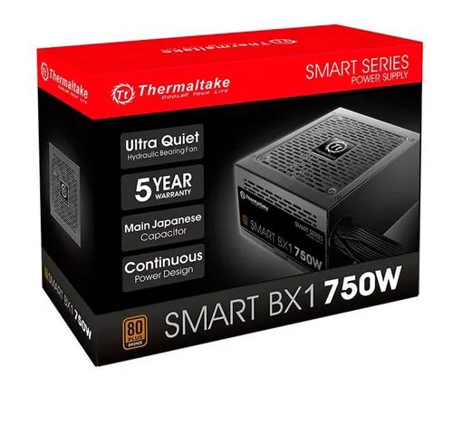 FUENTE THERMALTAKE 750W SMART BX1 80 PLUS BRONZE