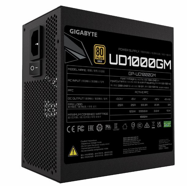 FUENTE GIGABYTE 1000W GP-UD1000GM-PG5 80 PLUS GOLD	