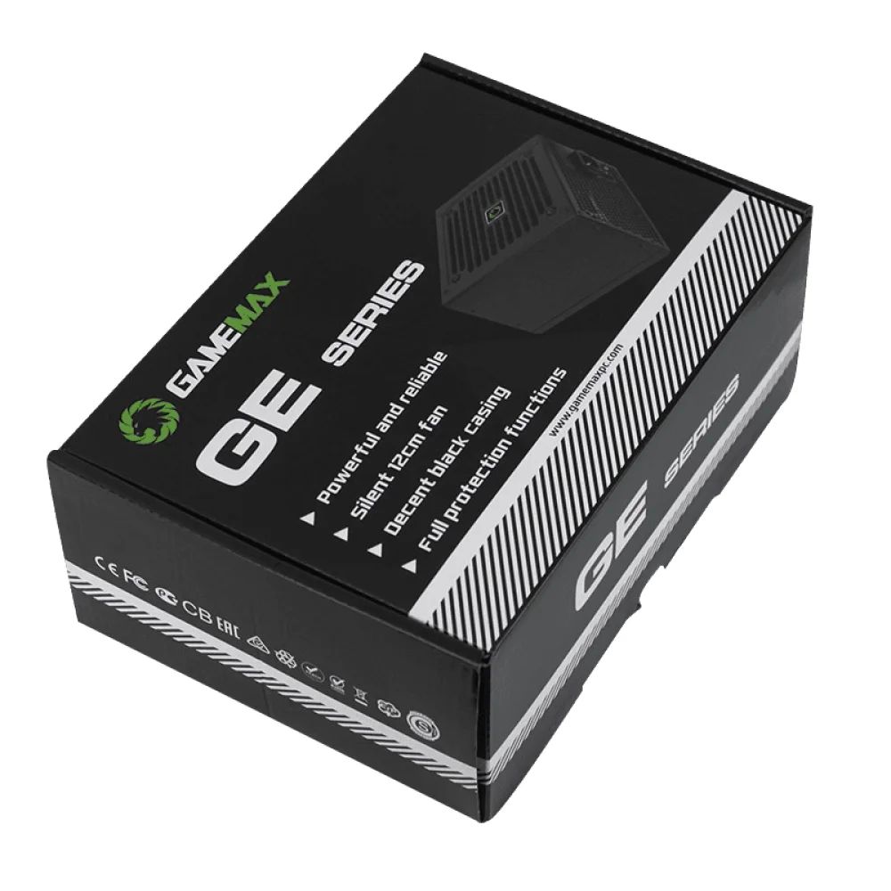 FUENTE GAMEMAX 500W GE-SERIES 80 PLUS GE-500	