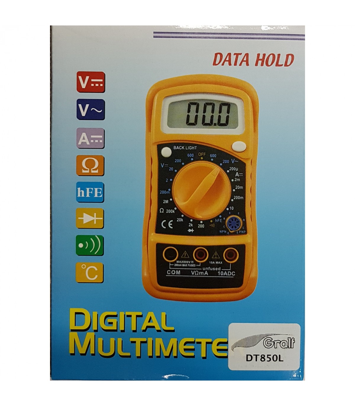 TESTER DIGITAL GRALF DT850L