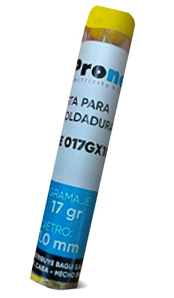 TUBO ESTAÑO PRONEXT 17GR X 1.0MM	