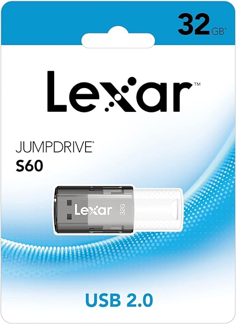 PEN DRIVE 32GB LEXAR JUMPDRIVE 2.0 S60 LJDS060032G-BNBNU