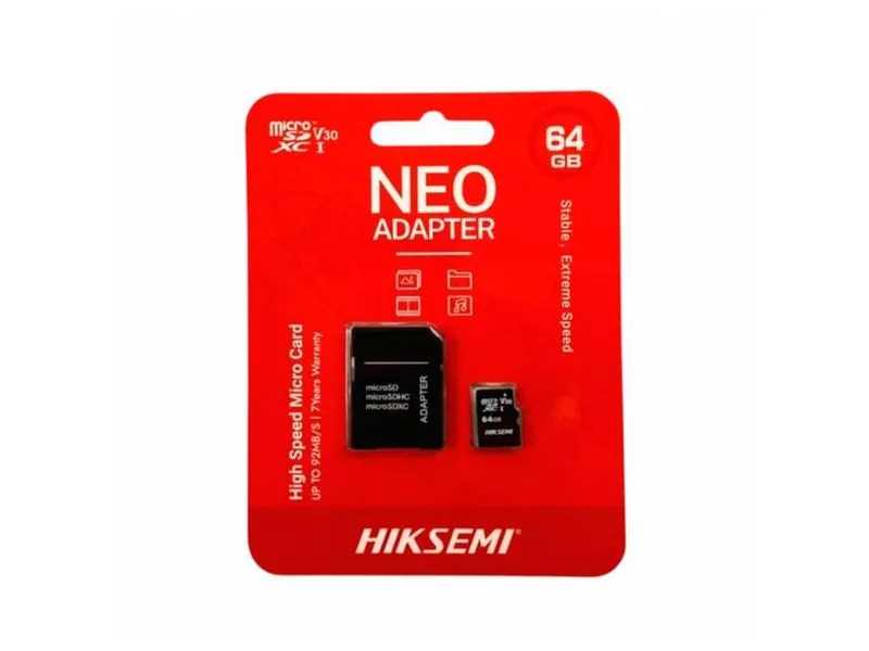 MICRO SD 64GB HIKSEMI CLASE 10 NEO HS-TF-C1 64G	