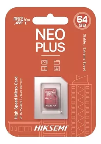 MICRO SD 512GB HIKSEMI NEO PLUS MODELO HS-TF-E1 VIGILANCIA