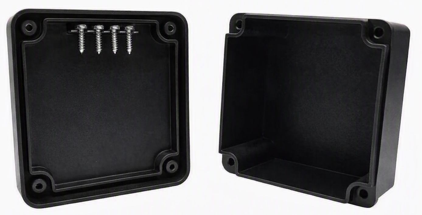 CAJA ESTANCA 115X115X60 IP65 NEGRA CON ORING