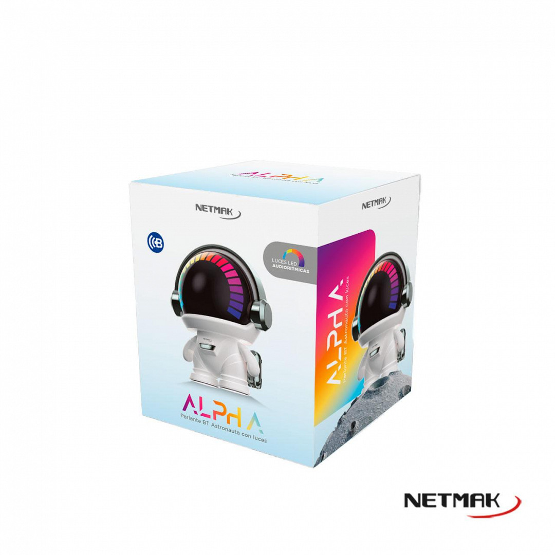 PARLANTE PORTATIL BLUETOOTH NETMAK ROBOT NM-ALPHA	