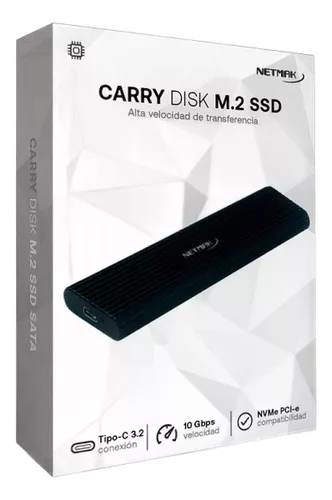 COFRE NETMAK SSD M2 SATA USB TIPO C 3.2 NM-CASE-5 CARRY