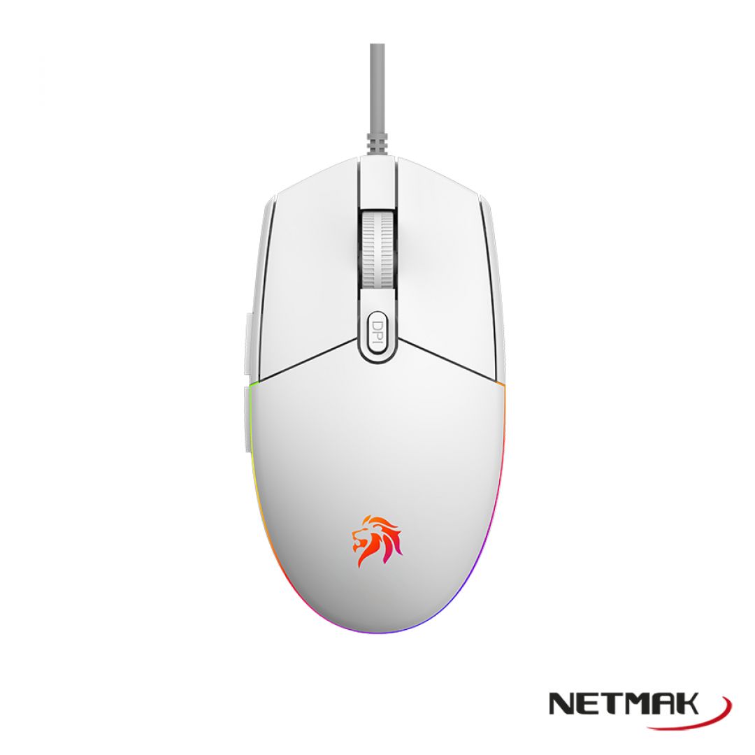 MOUSE NETMAK GAMER NM-EXPERT USB BLANCO	