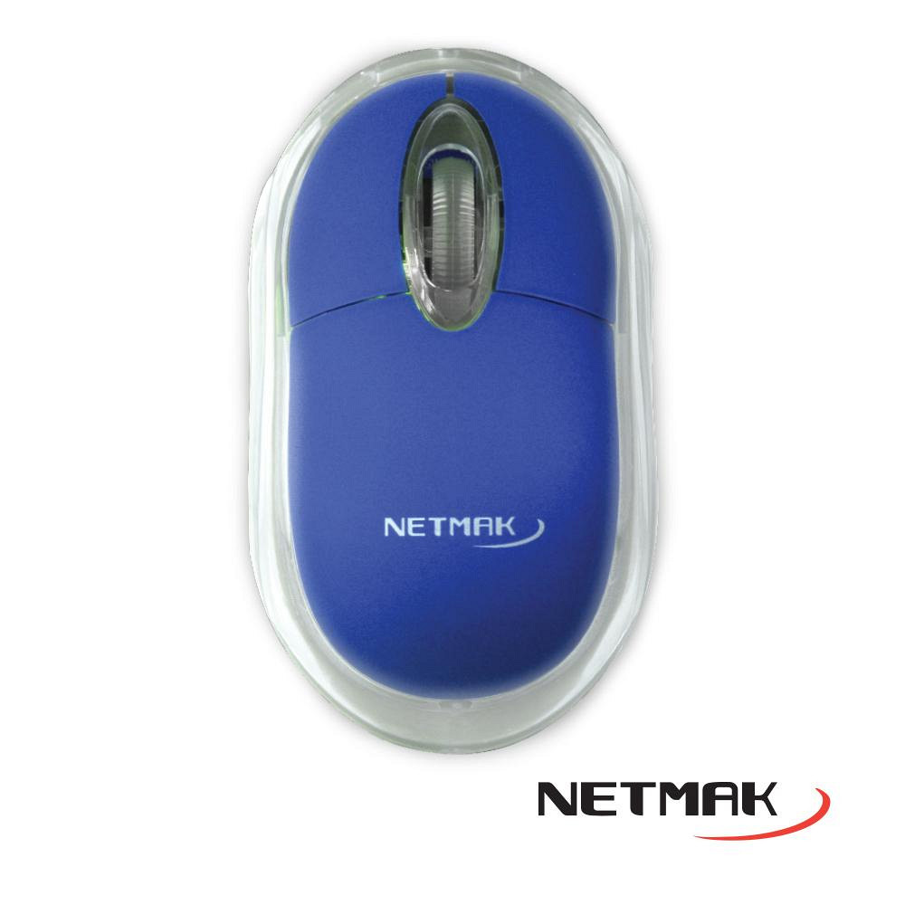MOUSE NETMAK NM-M01 LUMINOSO USB BLUE