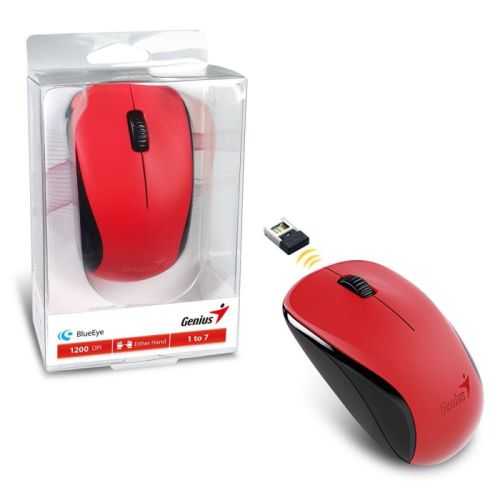 MOUSE GENIUS NX-7000 INALAMBRICO WS ROJO
