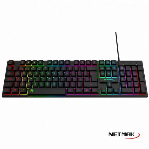 TECLADO RETROILUMINADO NETMAK NM-X408	