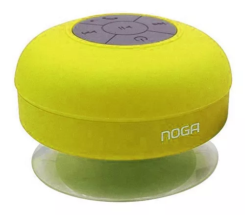 PARLANTE PORTATIL BLUETOOTH NOGA NG-P78 AMARILLO DUCHA / PARED /RESISTENTE AGUA