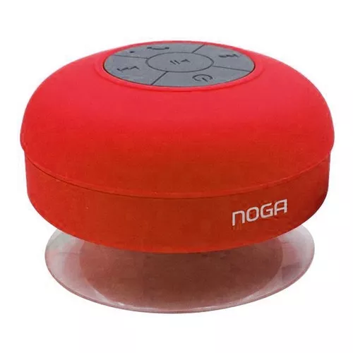 PARLANTE PORTATIL BLUETOOTH NOGA NG-P78 ROJO DUCHA / PARED /RESISTENTE AGUA