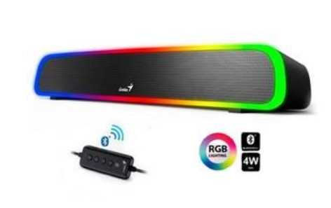 PARLANTE BARRA DE SONIDO GENIUS BLUETOOTH 200BT RGB	
