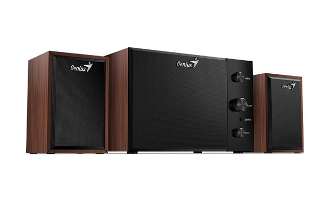 PARLANTE GENIUS SW-2.1 350 MADERA 15W RMS