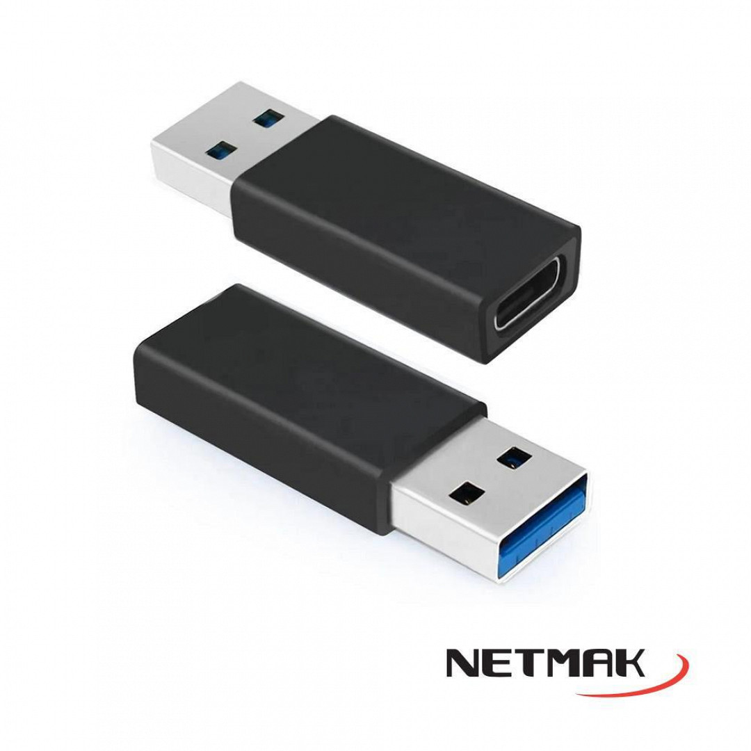 ADAPTADOR USB 2.0 MACHO A USB TIPO C HEMBRA NM-UC	