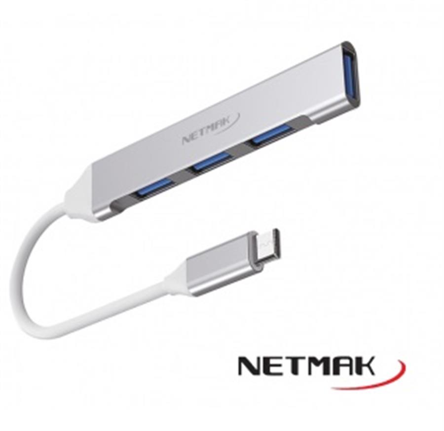 HUB USB TIPO C A 3 PUERTOS NM-AC09	