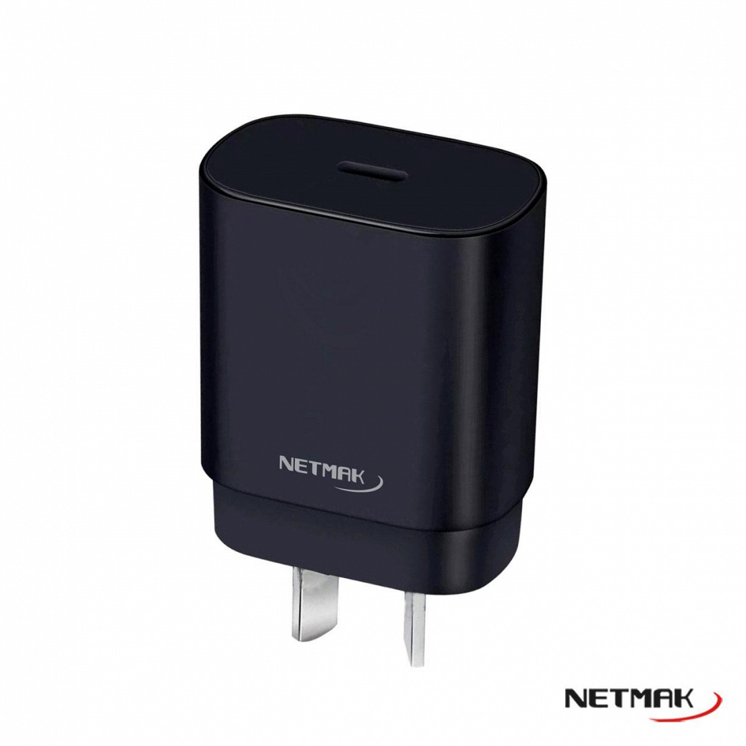 CARGADOR USB TIPO C NETMAK NM-CP5 25W SIN CABLE	