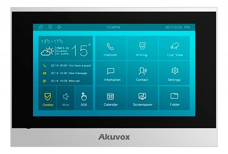 PORTERO IP AKUVOX C313S | PANTALLA 7 | UNIDAD INTERIOR | POE