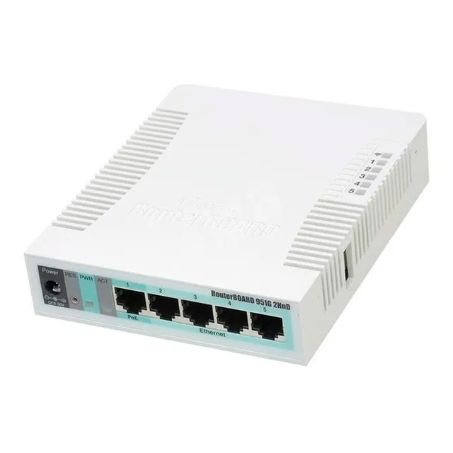 ROUTER MIKROTIK RB951G-2HND 5ETH GIGABIT	