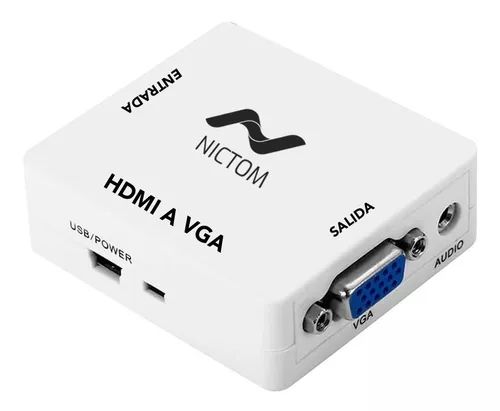 CONVERSOR HDMI A VGA ACTIVO NICTOM 