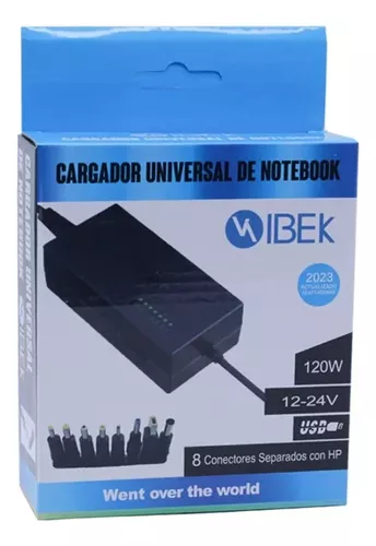 CARGADOR NOTEBOOK UNIVERSAL 120W IBEK MODELO CA-NT1004	