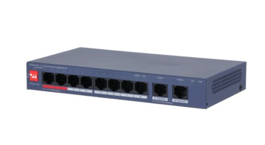 SWITCH DAHUA DH-CS4010-8ET2GT-110 | 10 PUERTOS | 8 PUERTOS POE