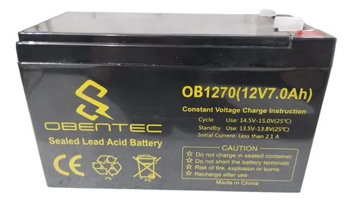 BATERIA OBENTEC 12V 7A OB1270	ALARMAS UPS